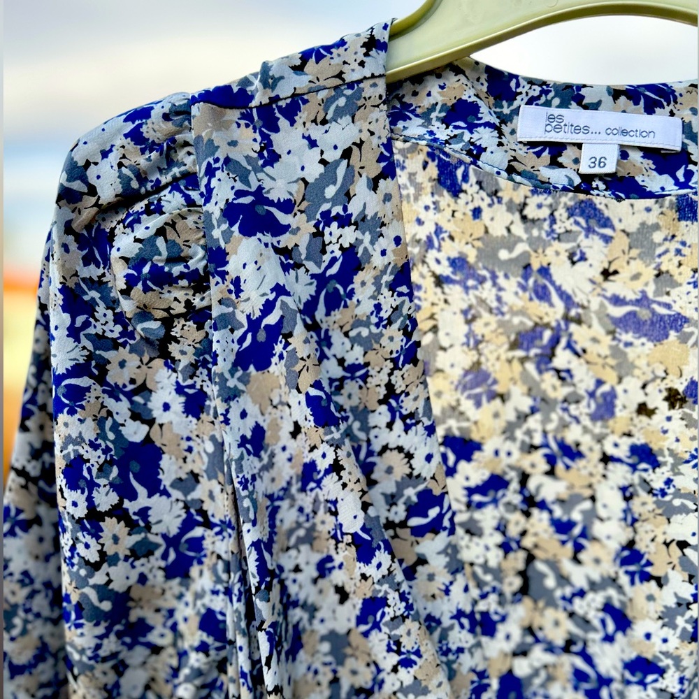 Blue Floral Les Petites Dress